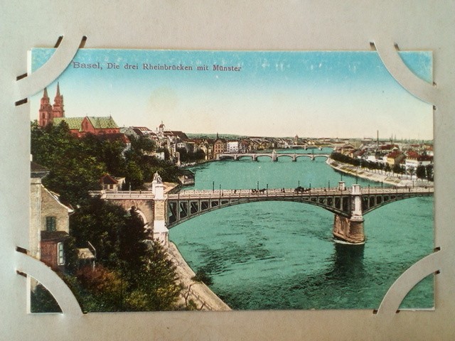 /Switzerland/CH_Place_1900-1949_Basel Die drei Rheinbrucken mit Munster.jpg